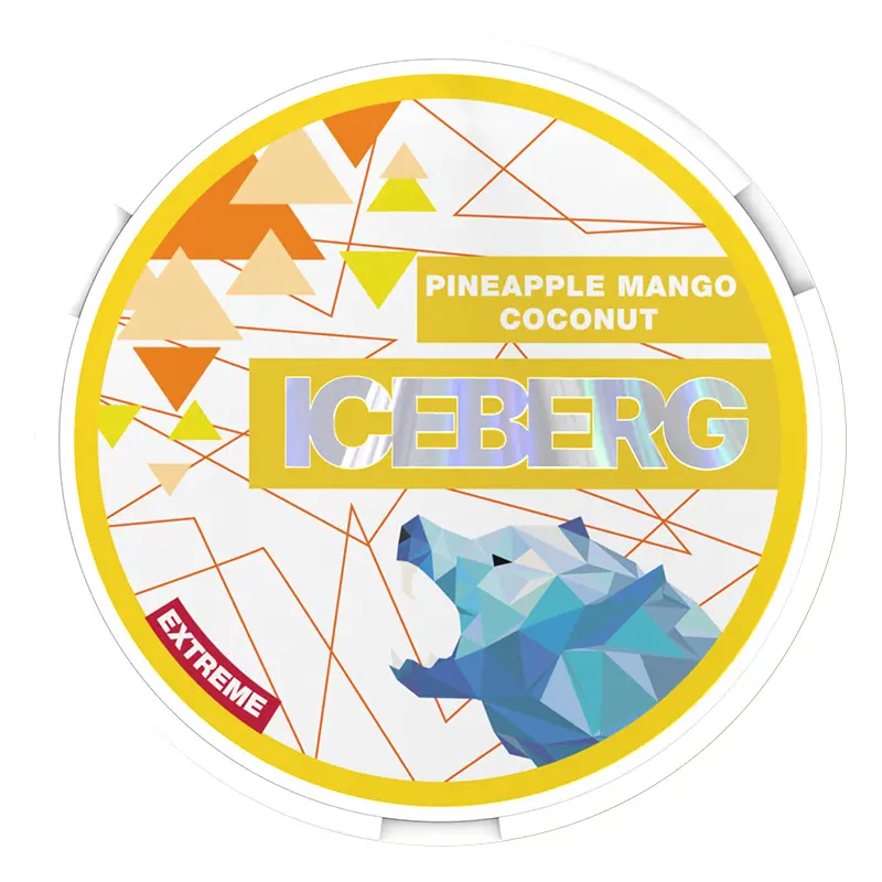  Pineapple Mango Coconut Extreme Nicotine Pouches by Ice Berg 50mg/g 